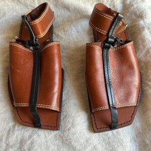 Zimmermann Brown Leather Women's ankle Sandals